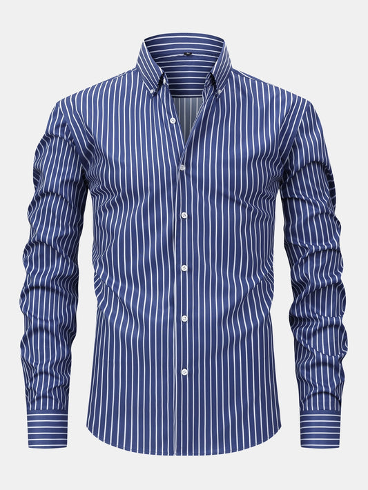 Steph Striped Long Sleeved Shirt with Buttons