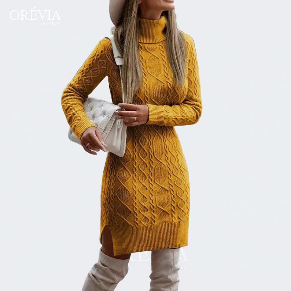 Anisa | Twisted Cable Sweater Dress