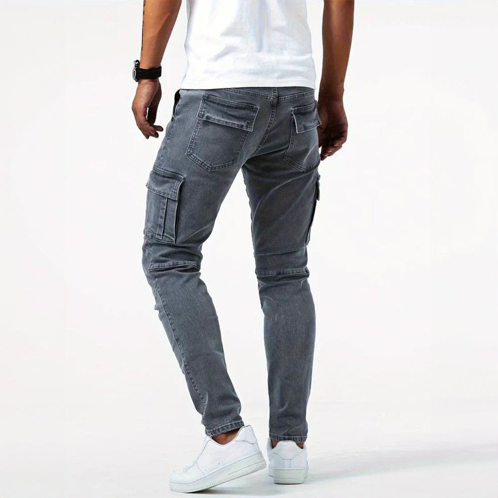 Aurevo | Stretch Cargo Jeans
