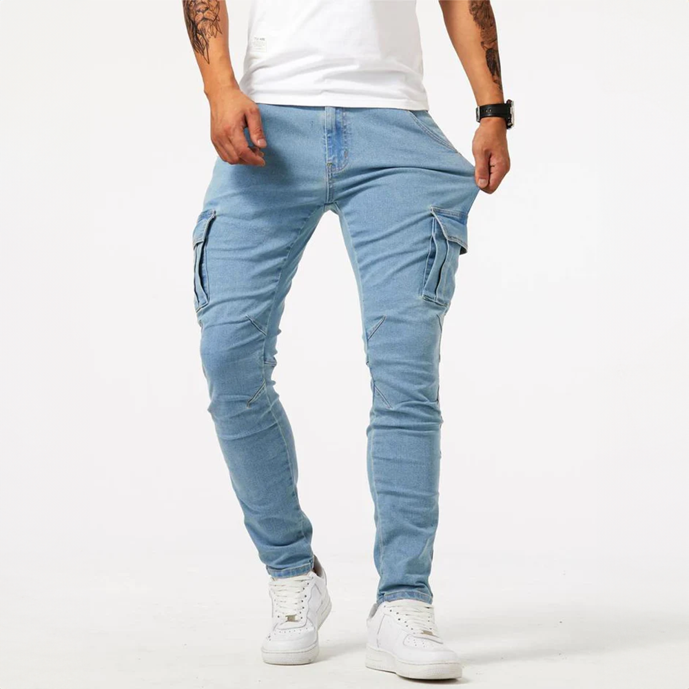 Aurevo | Stretch Cargo Jeans