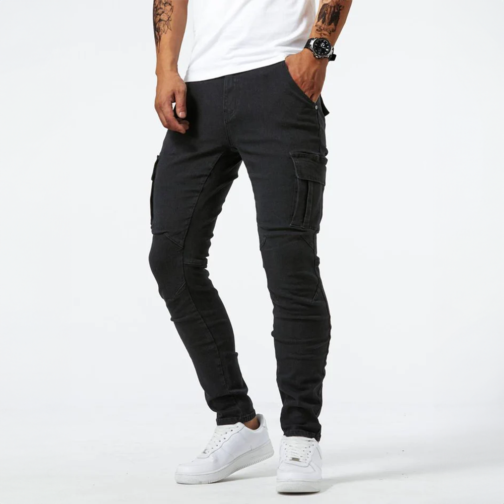 Aurevo | Stretch Cargo Jeans