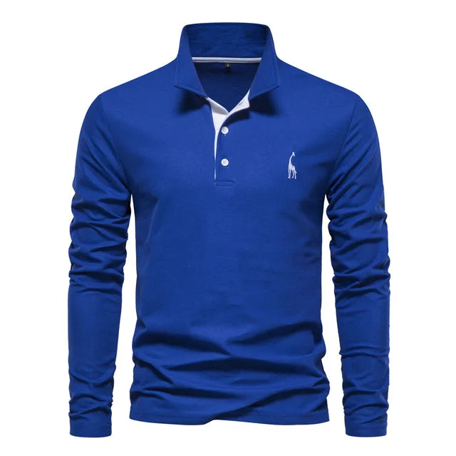Audren | Elegant Long-Sleeve Polo Shirt
