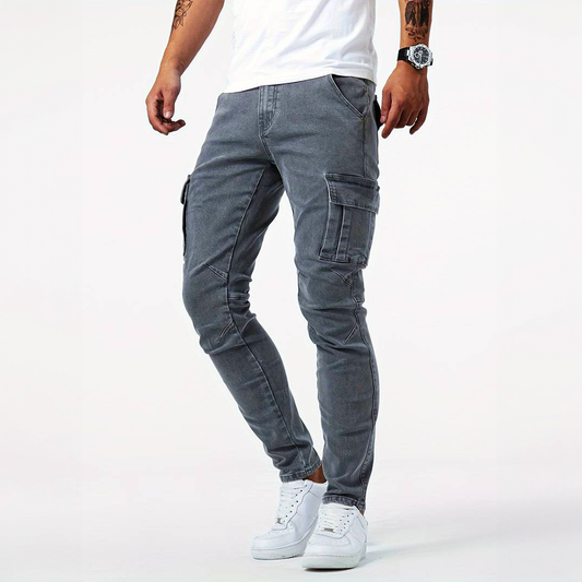 Aurevo | Stretch Cargo Jeans