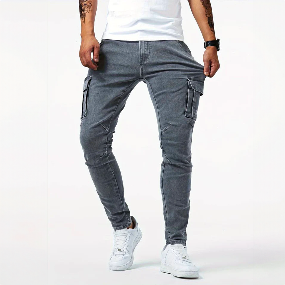 Aurevo | Stretch Cargo Jeans