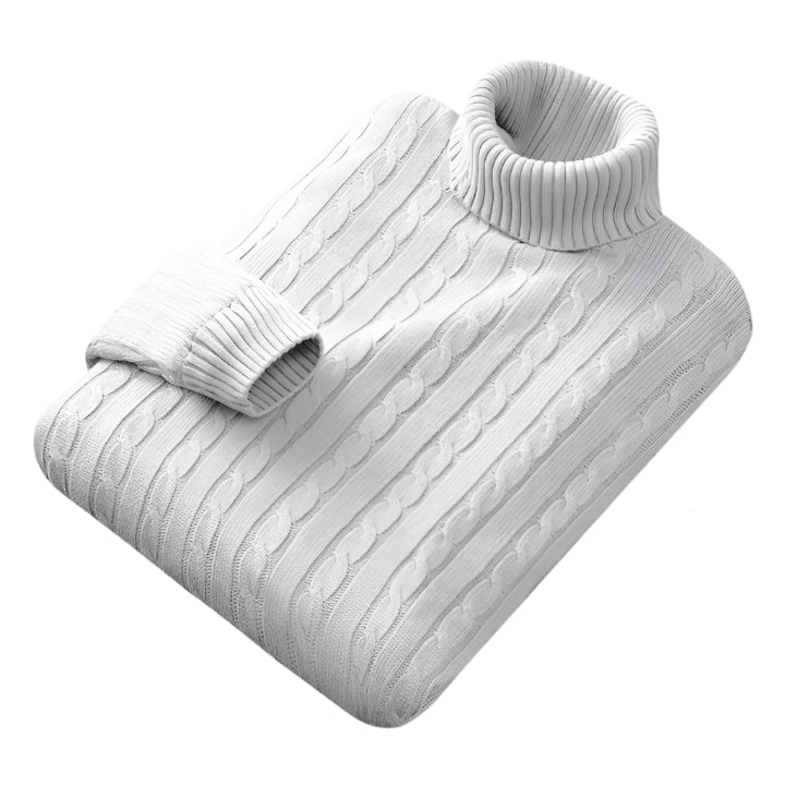 Niels | Cable-Knit Turtleneck Sweater