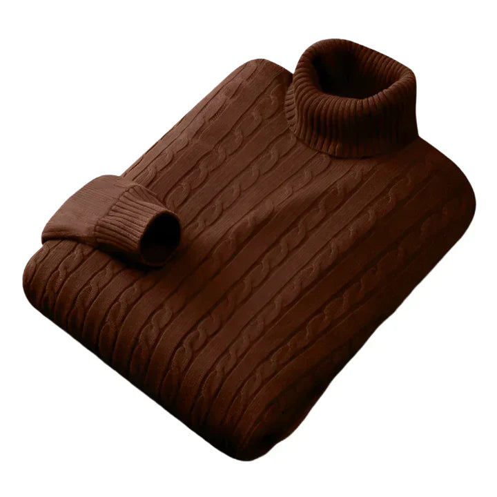 Niels | Cable-Knit Turtleneck Sweater