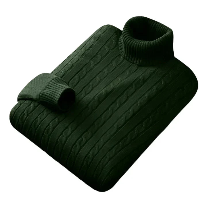 Niels | Cable-Knit Turtleneck Sweater