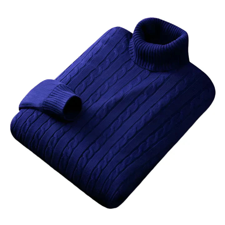 Niels | Cable-Knit Turtleneck Sweater