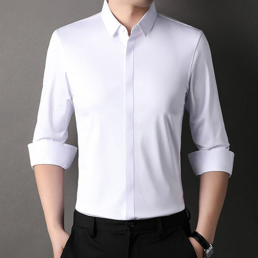 Mitchel | Wrinkle‑Free Stretch Shirt for Men