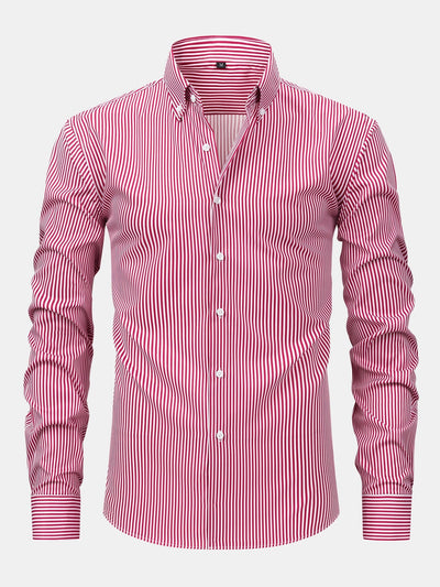 Raymond Striped Long-Sleeved Shirt with Buttons