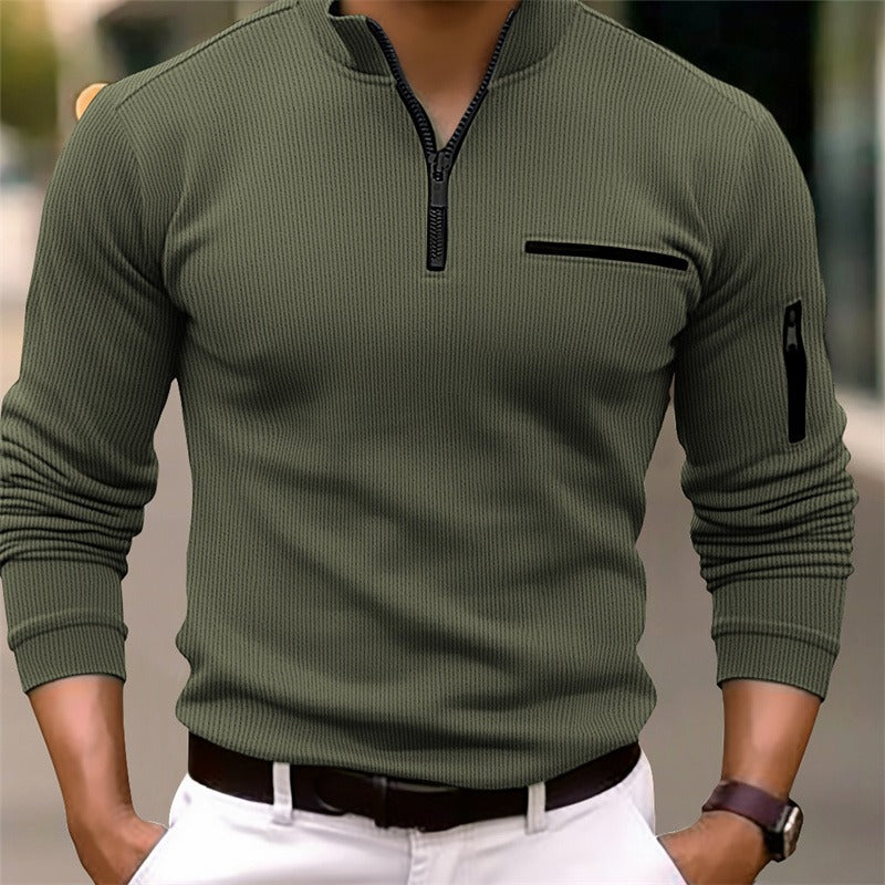 Gusteous | Long-sleeved shirt with zipper closure