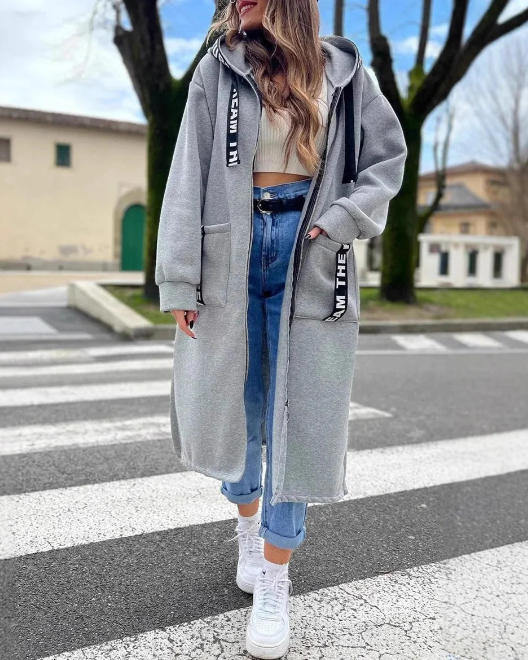 Marina | Long hooded sweatshirt