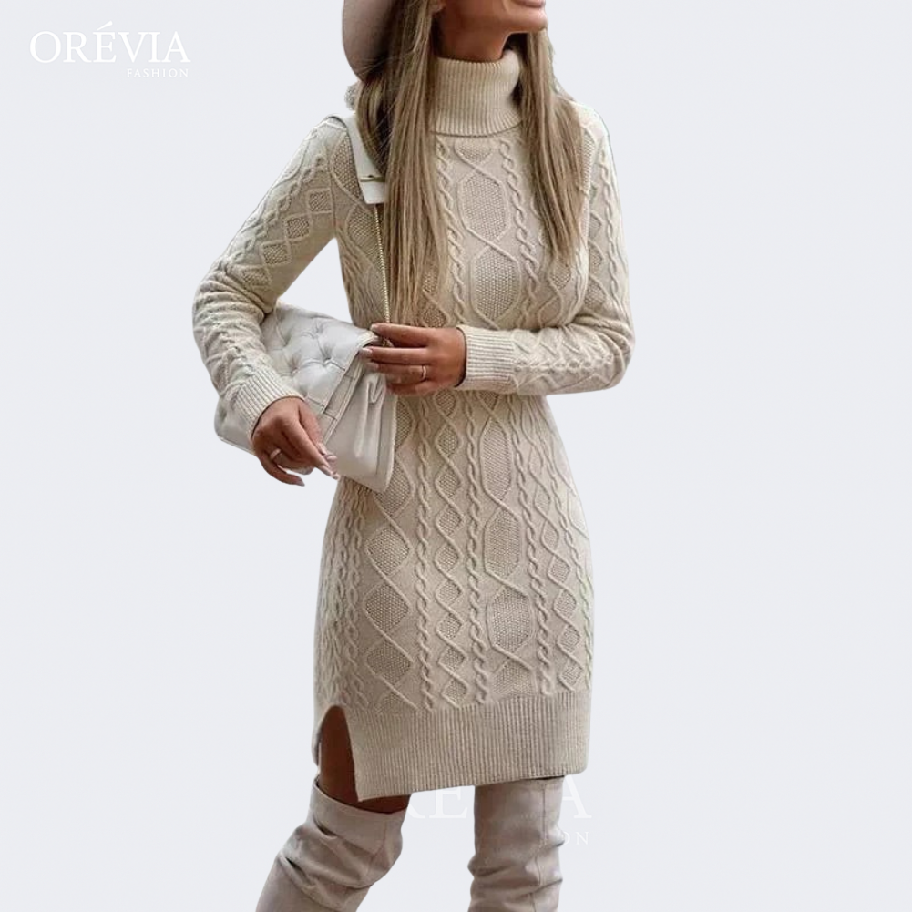 Anisa | Twisted Cable Sweater Dress