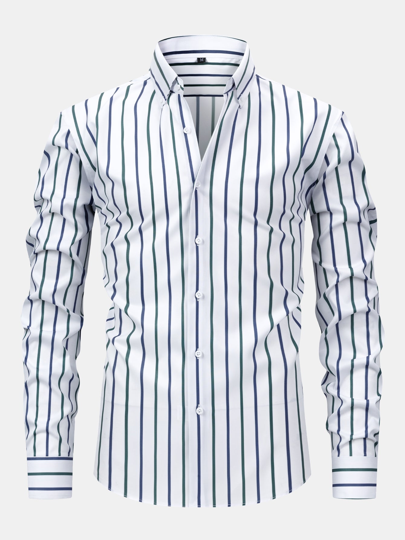 Kevin Striped Long-Sleeved Shirt with Buttons