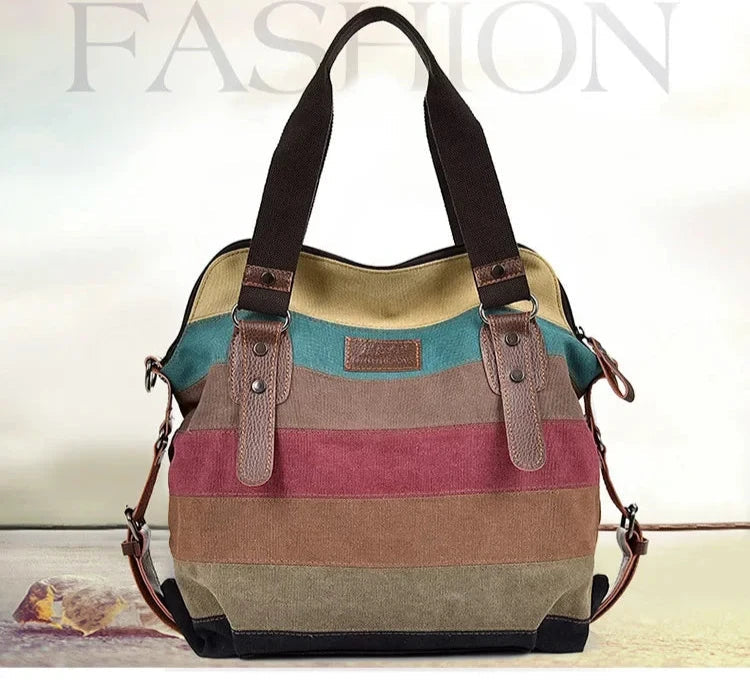 Colorful Leather Women's Handbag
