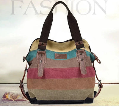 Colorful Leather Women's Handbag