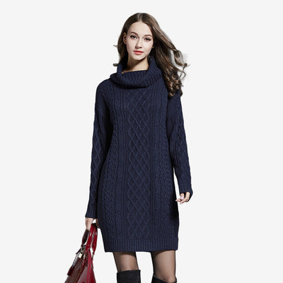 Amira | Turtleneck Sweater Dress