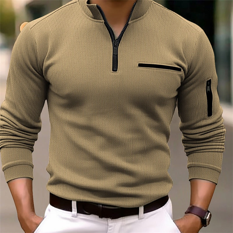 Gusteous | Long-sleeved shirt with zipper closure