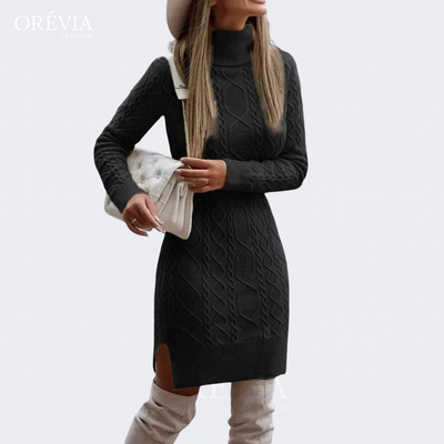 Anisa | Twisted Cable Sweater Dress