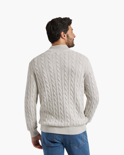 Windhaven Cable knit sweater with zipper