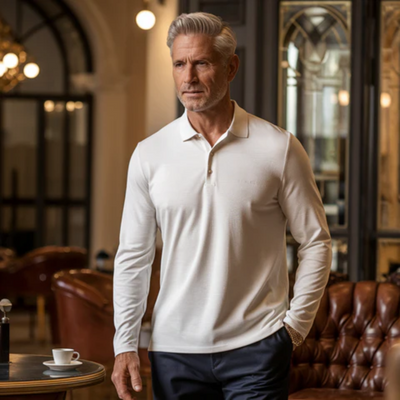 Leo | Breathable Long-Sleeve Polo