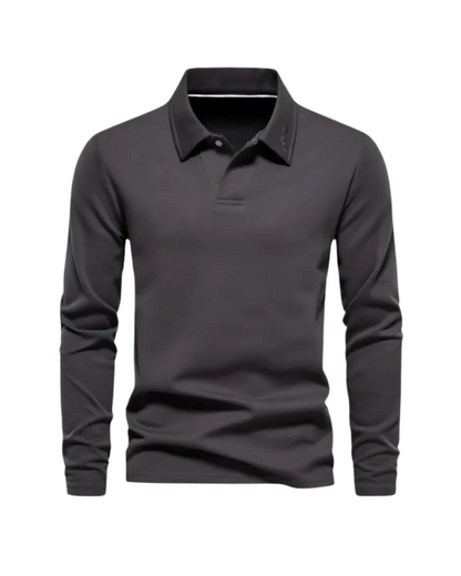 Raf | Long-Sleeve Polo Sweater