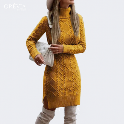 Anisa | Twisted Cable Sweater Dress