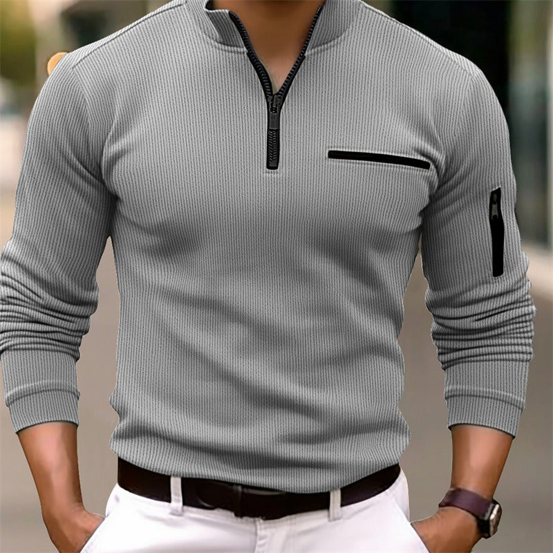 Gusteous | Long-sleeved shirt with zipper closure