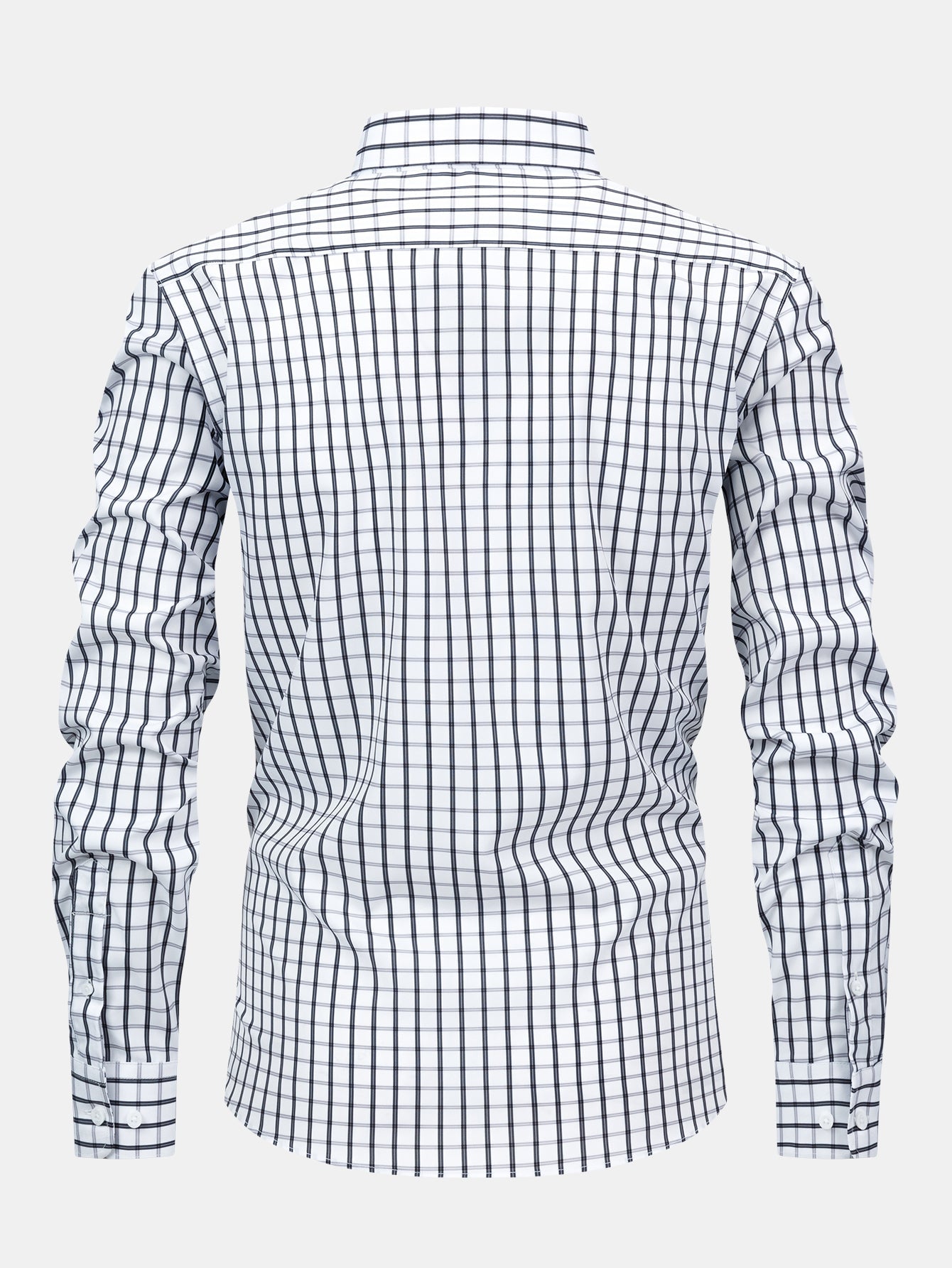 William Checkered long-sleeved button-down shirt