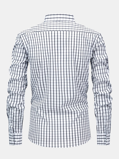 William Checkered long-sleeved button-down shirt