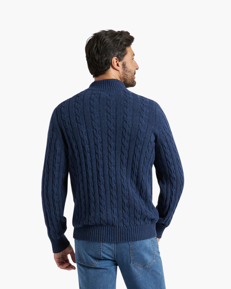 Windhaven Cable knit sweater with zipper