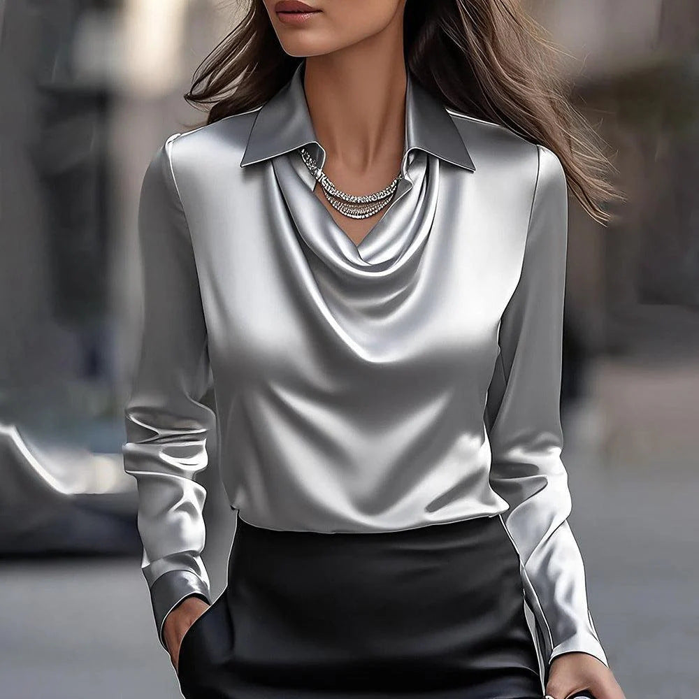 Catherine™ | Satin Blouse
