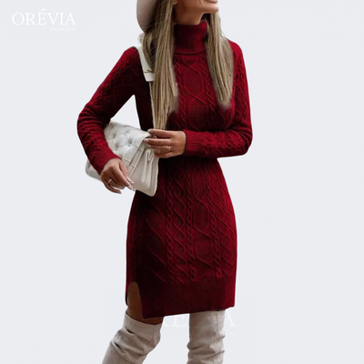 Anisa | Twisted Cable Sweater Dress