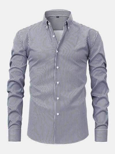 Raymond Striped Long-Sleeved Shirt with Buttons