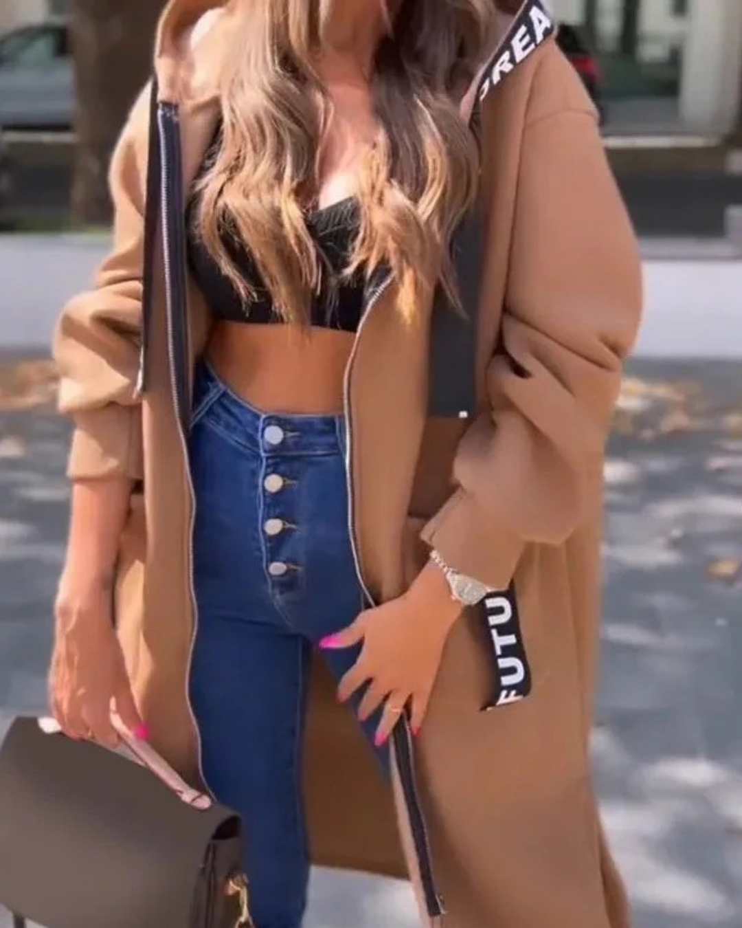 Marina | Long hooded sweatshirt