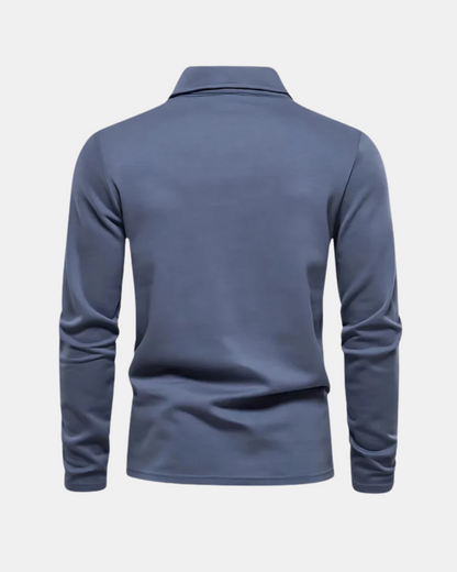Raf | Long-Sleeve Polo Sweater