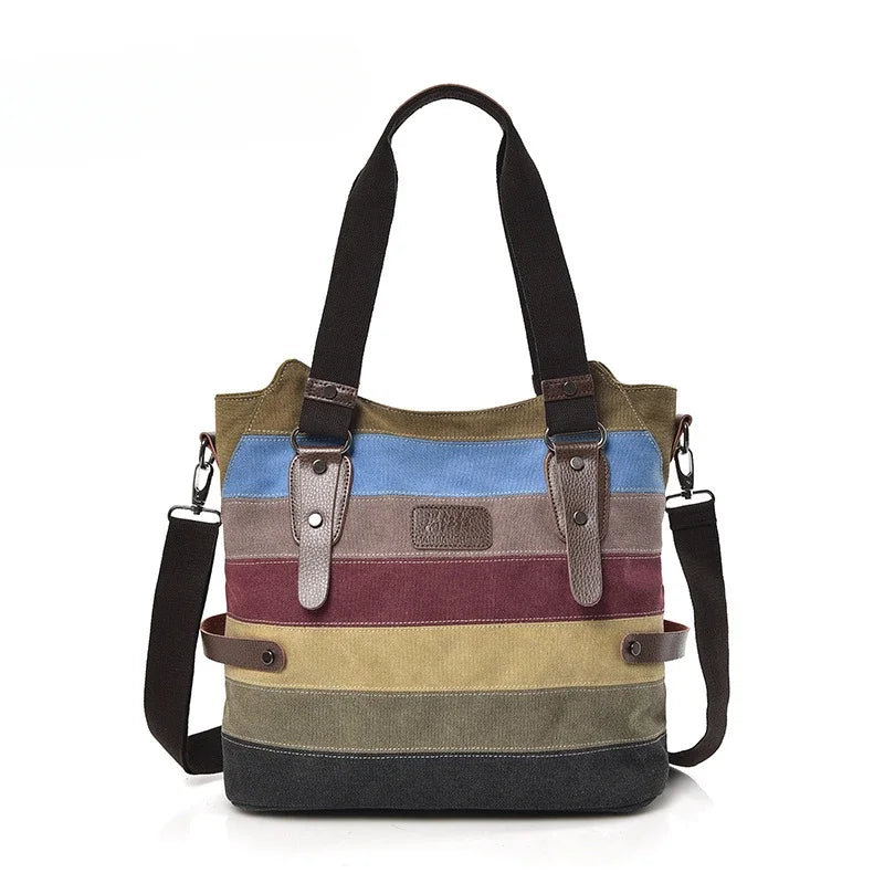Colorful Leather Women's Handbag