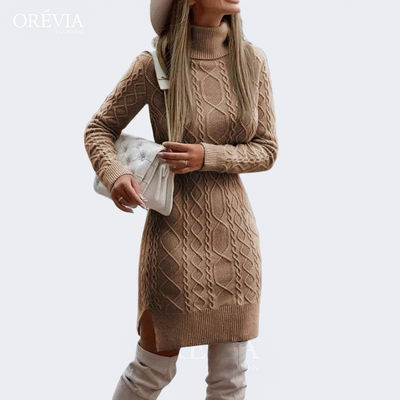 Anisa | Twisted Cable Sweater Dress