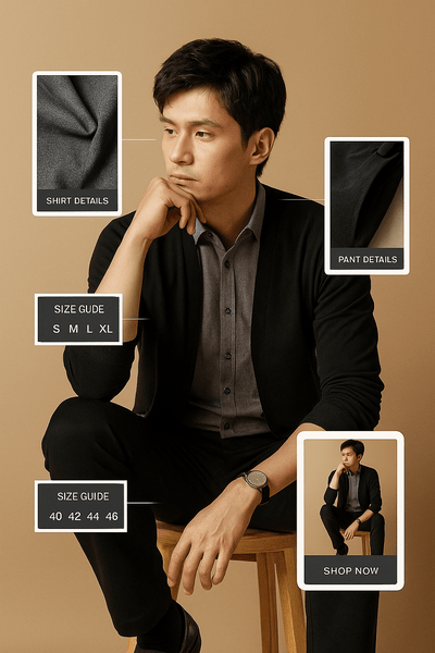 Luca  Lightweight Two-Piece Shirt Tm