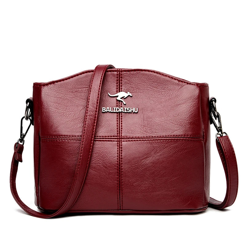 Ladies leather crossbody bag