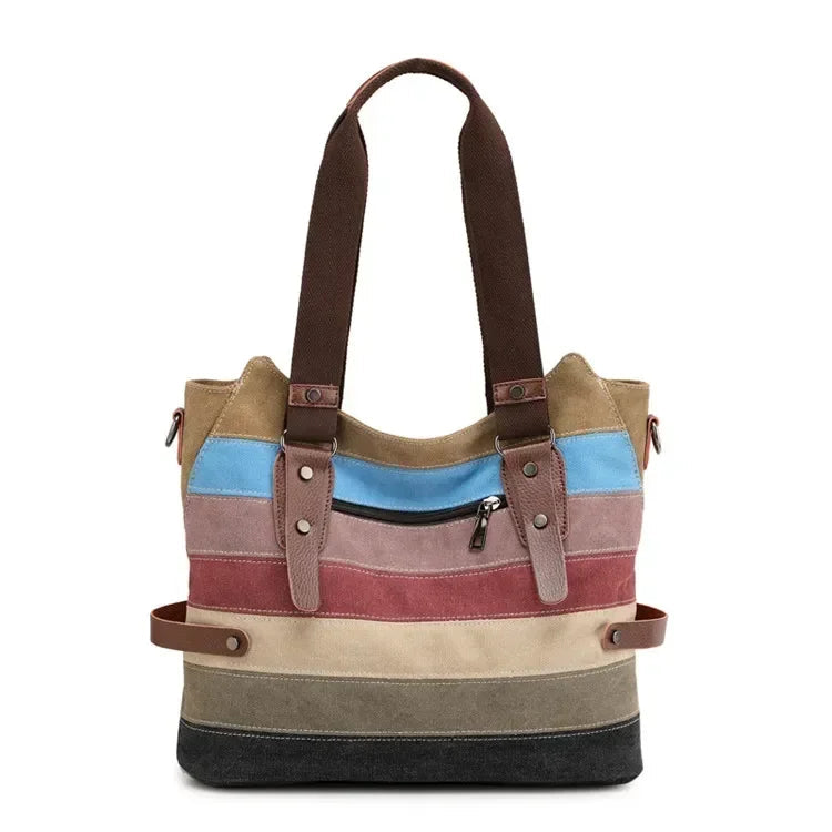 Colorful Leather Women's Handbag