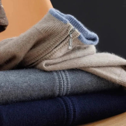 Aidan | Crown Cashmere Zip Cardigan