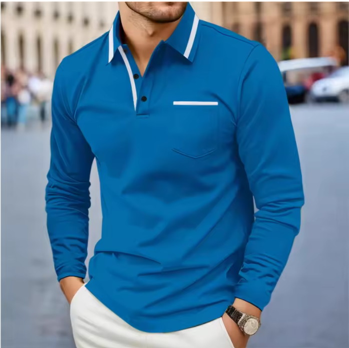 David Long-sleeved polo shirt