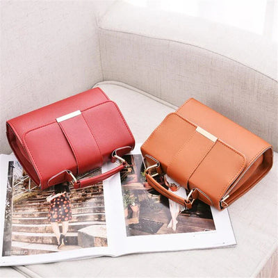 Chic Retro Crossbody Handbag for Women - High-Quality PU Leather