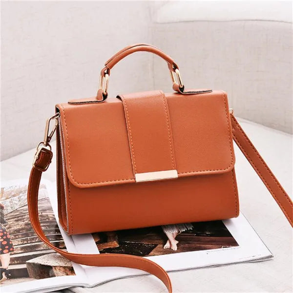 Chic Retro Crossbody Handbag for Women - High-Quality PU Leather