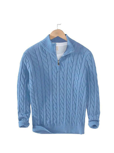 Windhaven Cable knit sweater with zipper