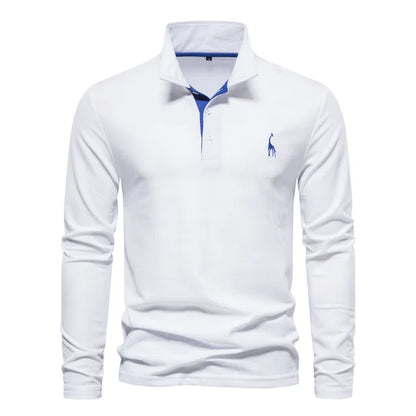 Audren | Elegant Long-Sleeve Polo Shirt