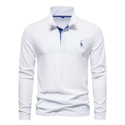 Audren | Elegant Long-Sleeve Polo Shirt