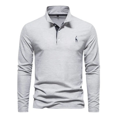 Audren | Elegant Long-Sleeve Polo Shirt