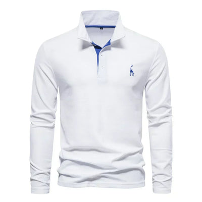 Audren | Elegant Long-Sleeve Polo Shirt